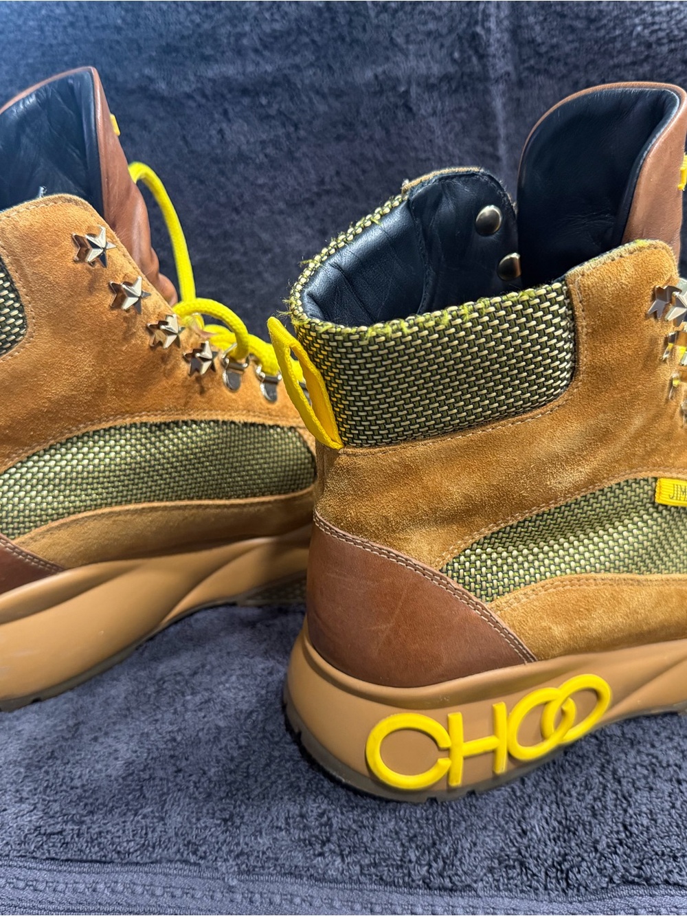 Jimmy Choo Inca Hiking Boots size 6.5